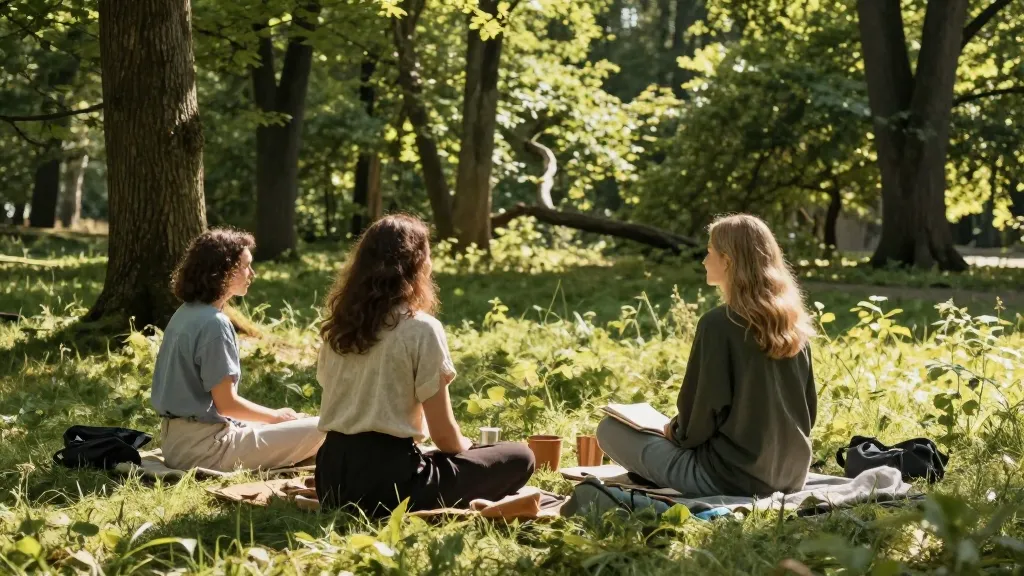 Three vertical blocks suggesting spatial arrangement